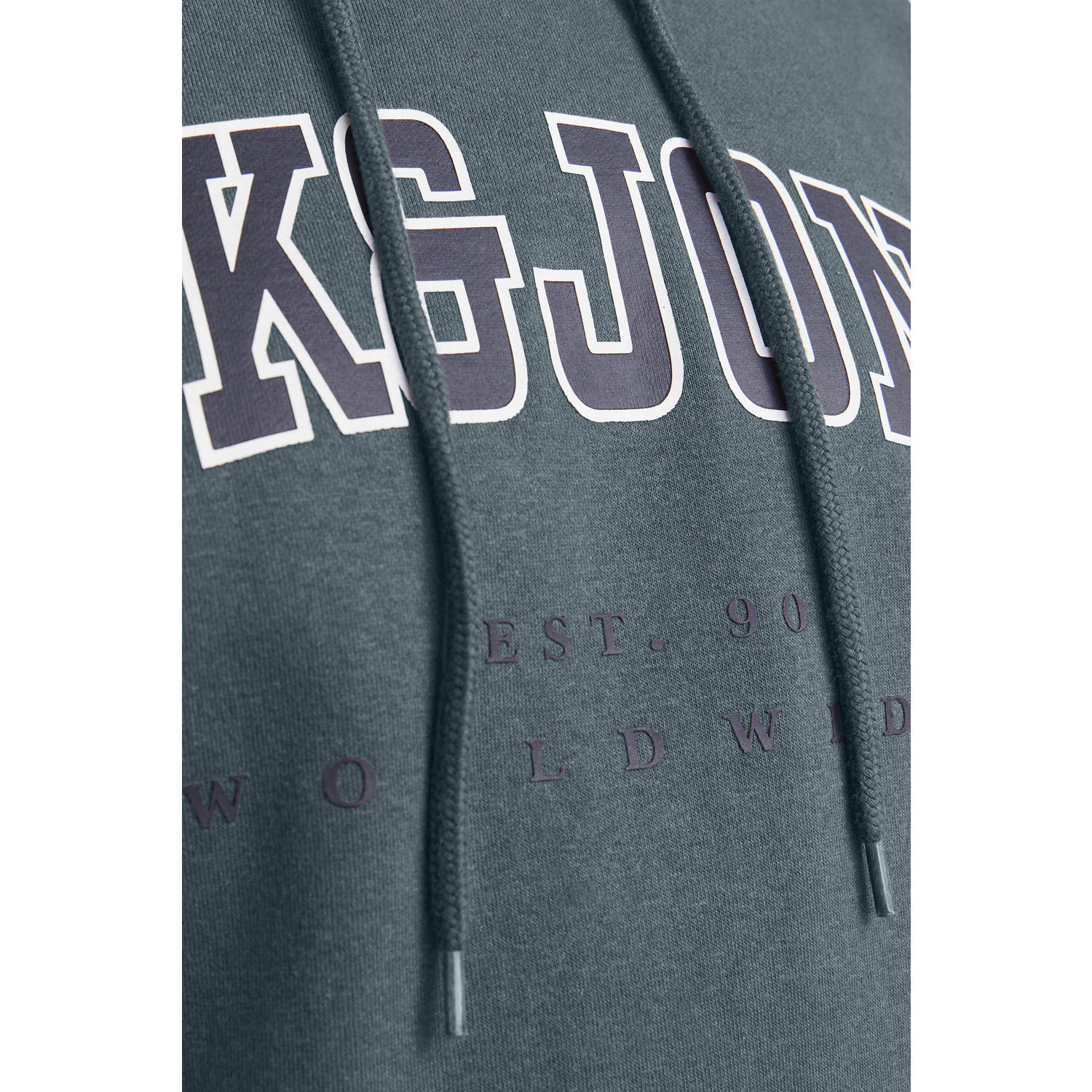 JACK & JONES PLUS SIZE hoodie grijsblauw