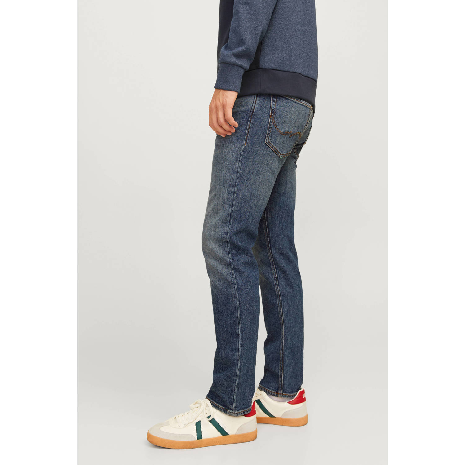 JACK & JONES PLUS SIZE JJIMIKE JJORIGINAL tapered jeans blue denim