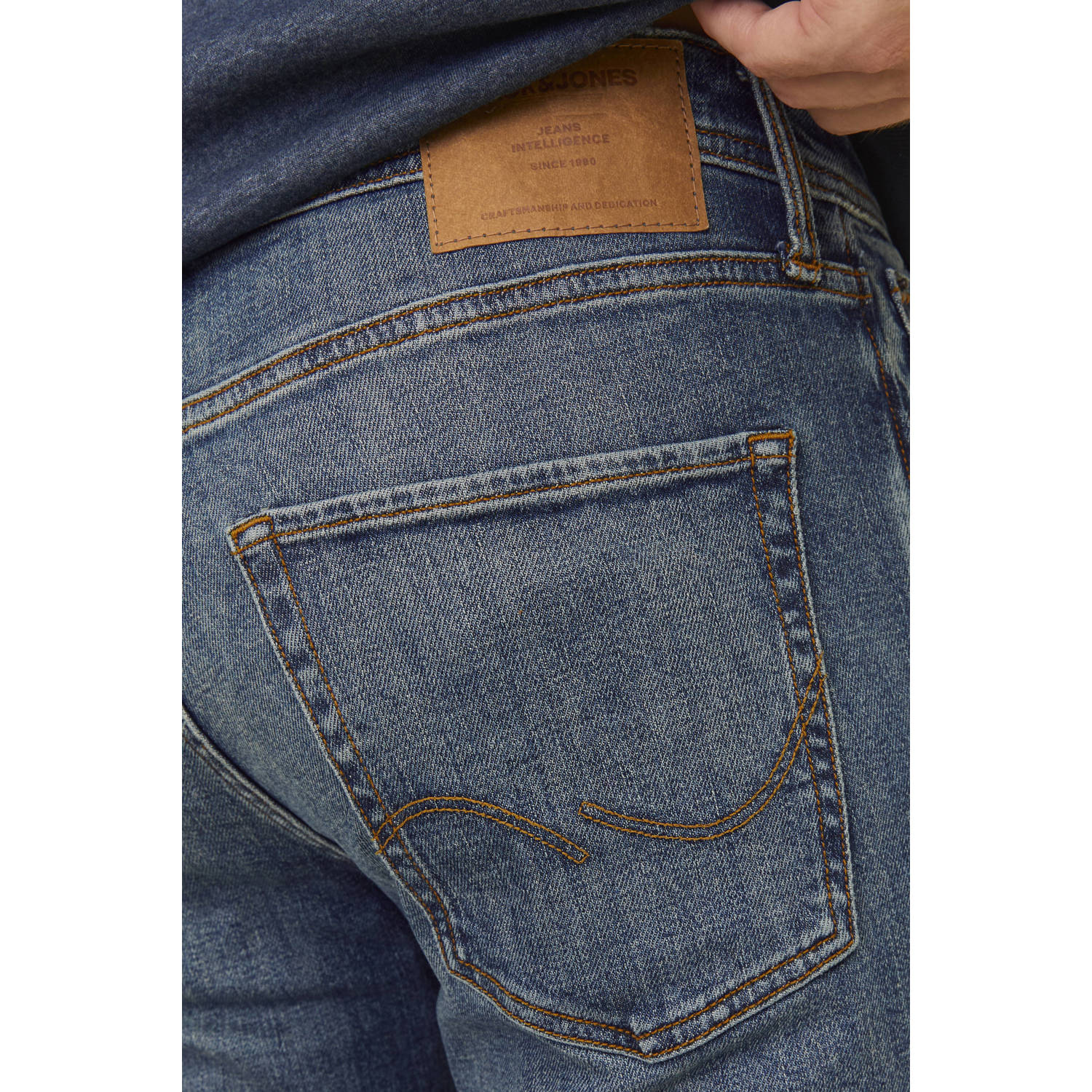 JACK & JONES PLUS SIZE JJIMIKE JJORIGINAL tapered jeans blue denim
