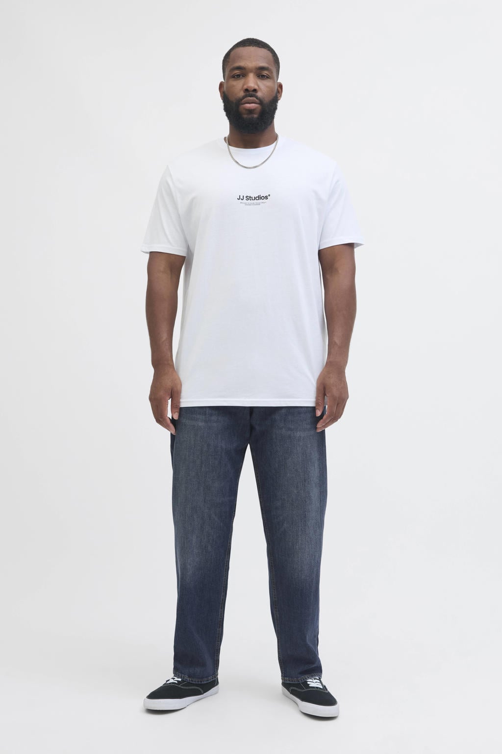 JACK & JONES PLUS SIZE tapered jeans - blauw denim