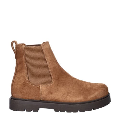 Birkenstock Highwood Slip suède chelsea boots cognac afbeelding
