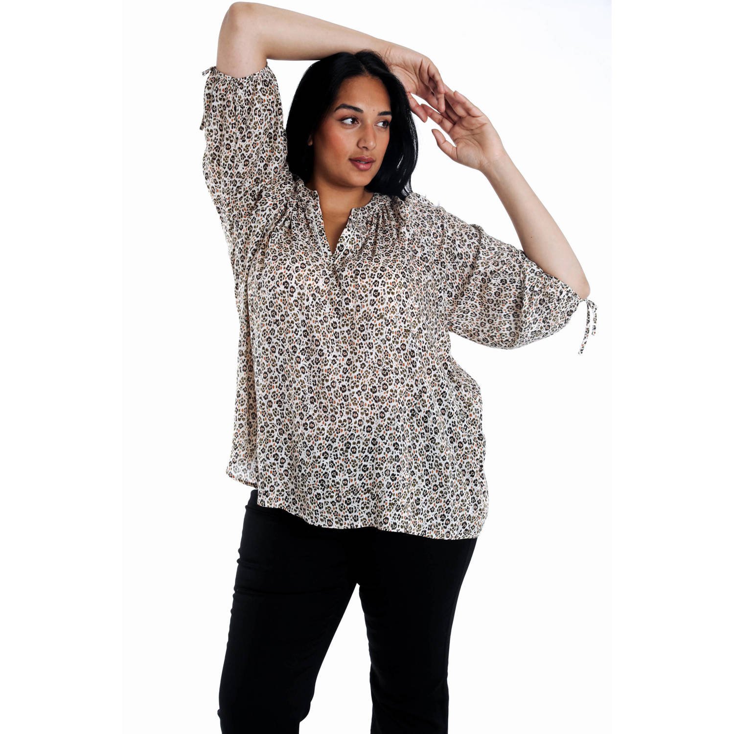 Paprika blousetop multi met lurex