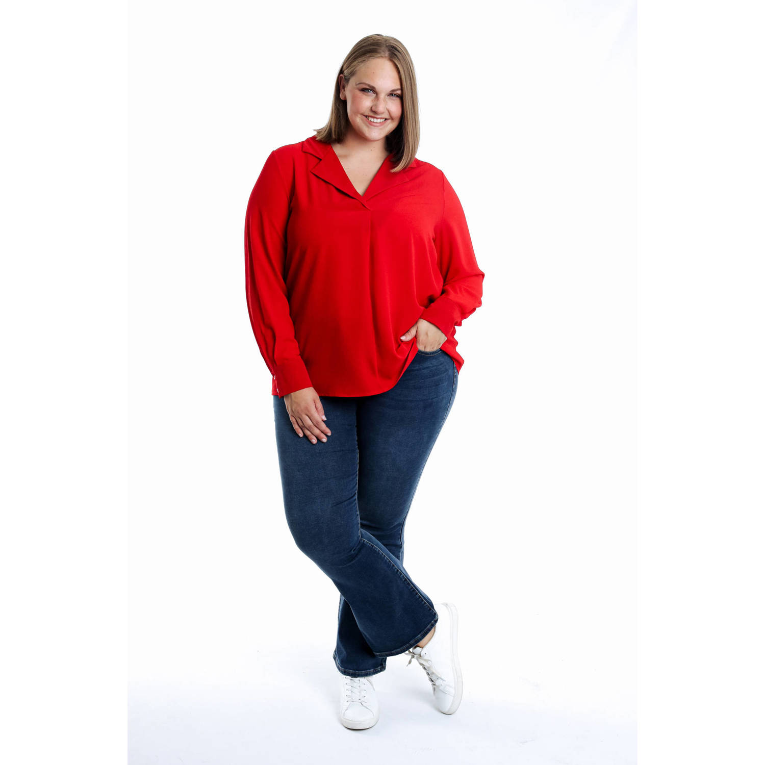 Paprika blousetop rood