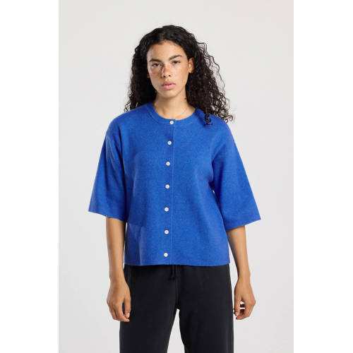 America Today cardigan blauw gebreid afbeelding
