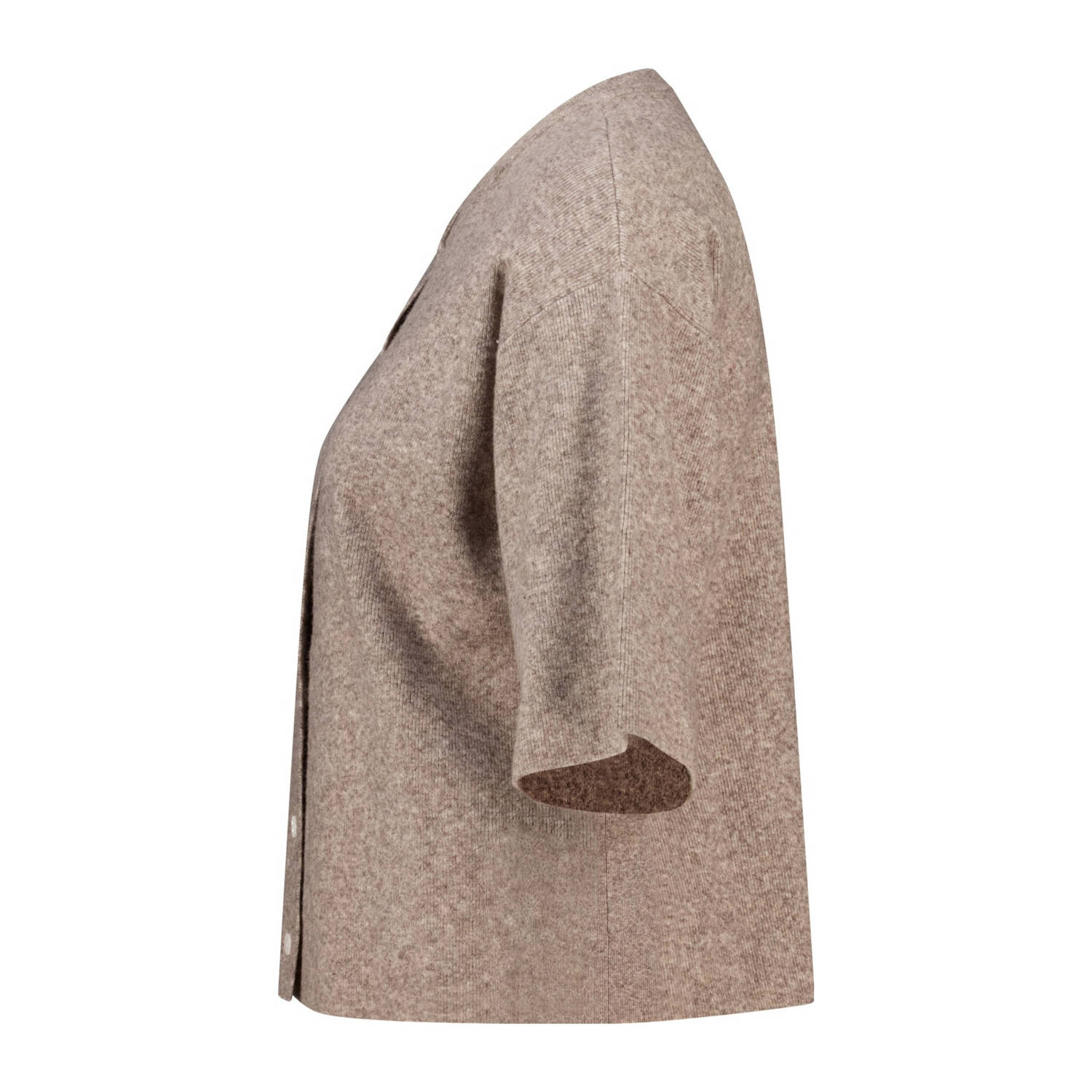 America Today cardigan taupe gebreid