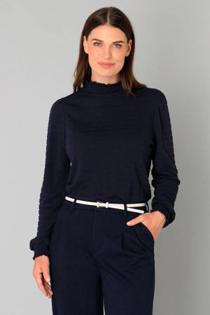 blousetop donkerblauw