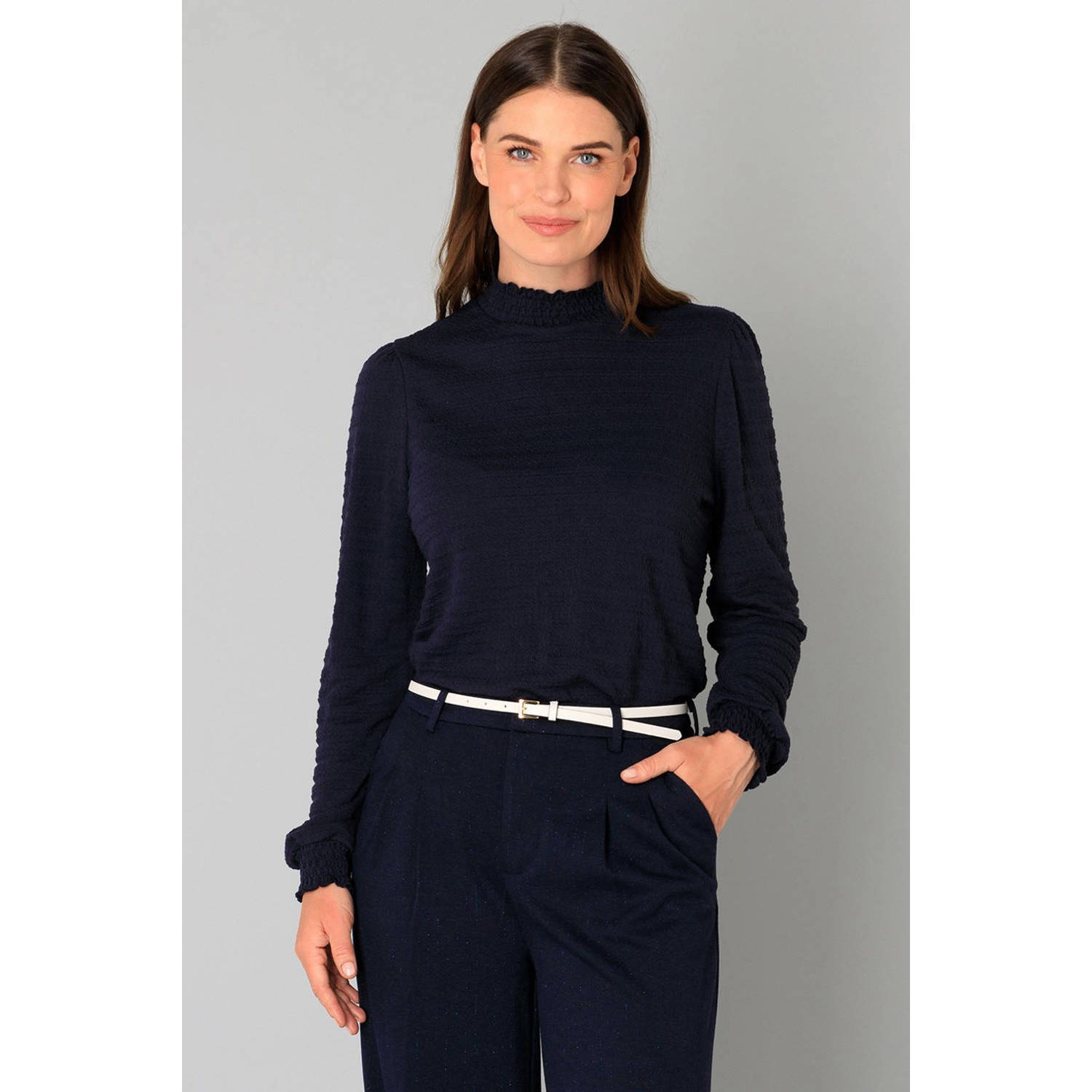 Yest blousetop donkerblauw
