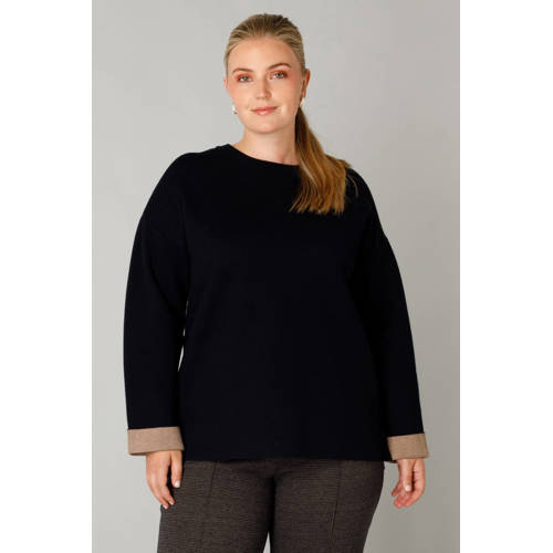 Yest Curve pullover trui donkerblauw afbeelding