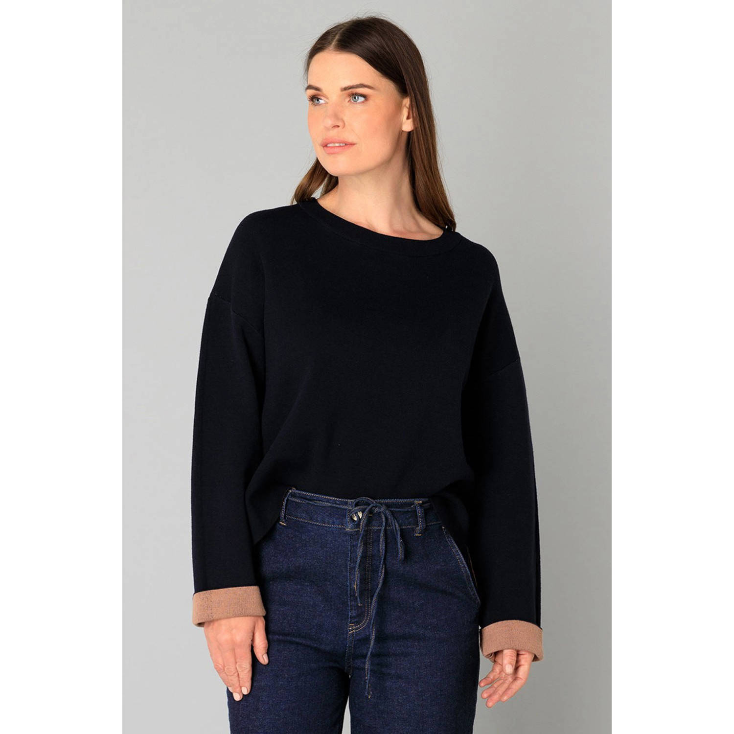 Yest sweater donkerblauw