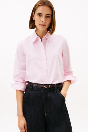 gestreepte blouse roze
