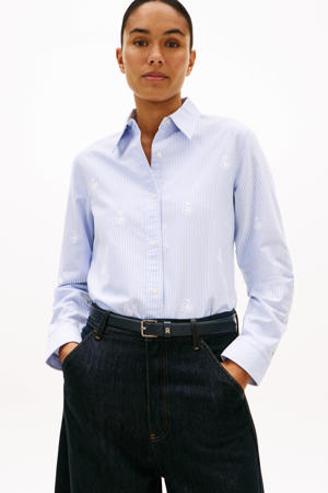 gestreepte blouse blauw