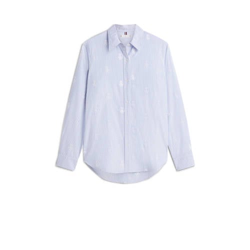 Tommy Hilfiger gestreepte blouse blauw afbeelding