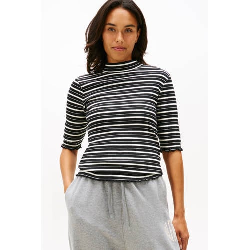 Tommy Hilfiger gestreepte top zwart afbeelding