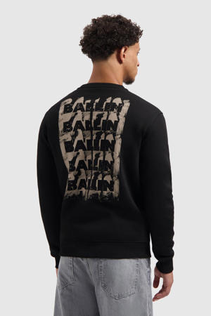 sweater met backprint zwart