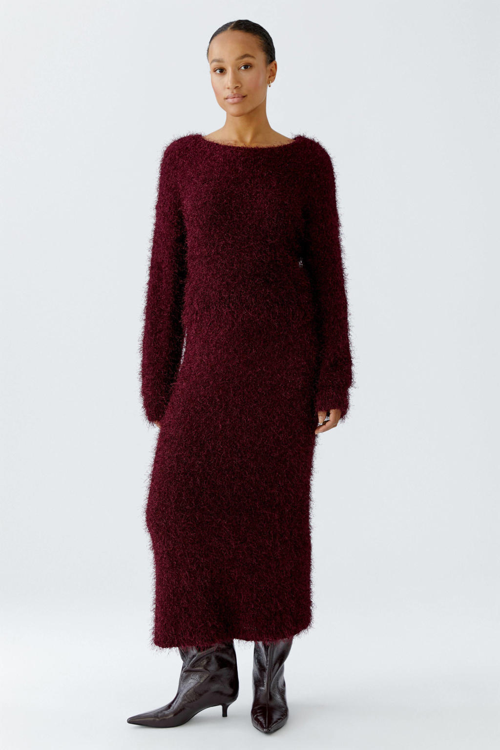 WE Fashion pullover donkerrood