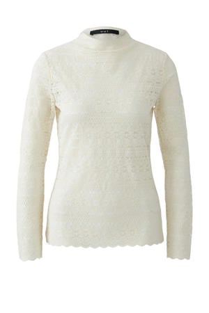 kanten top ecru