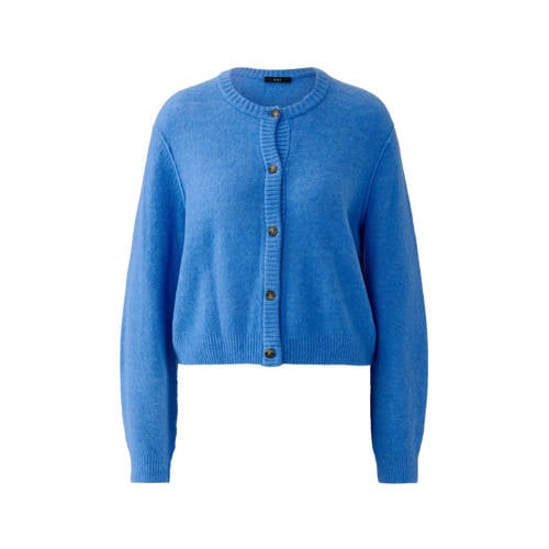 OUI gebreid vest met wol blauw afbeelding