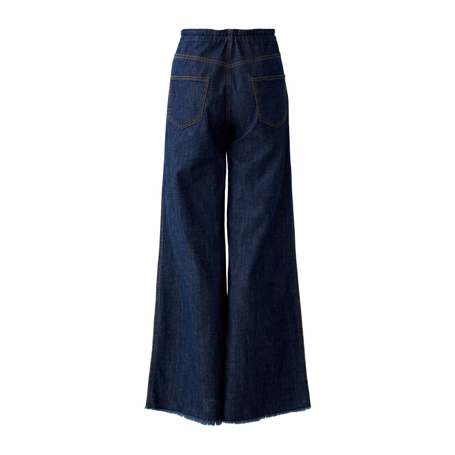 OUI wide leg jeans dark blue denim