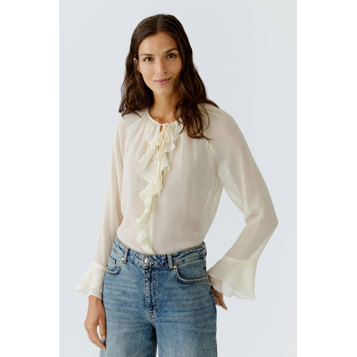 OUI blouse ecru afbeelding