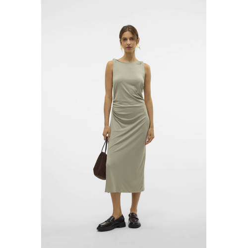 VERO MODA midi jurk lichtgroen afbeelding