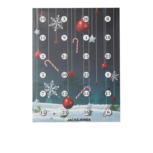 JACK & JONES adventskalender met sokken JACCHRISTMAS multi afbeelding