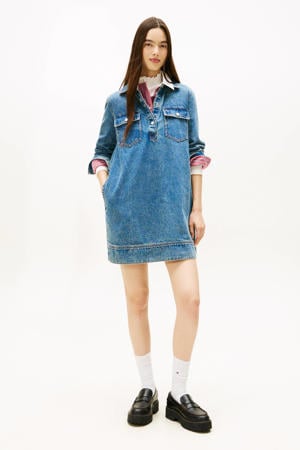 denim spijkerjurk medium blue denim