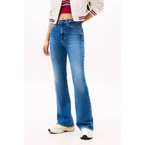 Tommy Jeans high waist flared jeans medium blue denim afbeelding