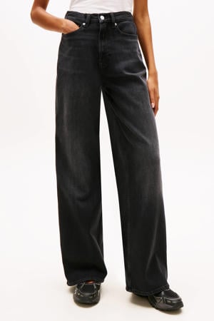 wide leg jeans black denim