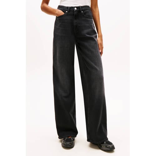 Tommy Jeans wide leg jeans black denim afbeelding