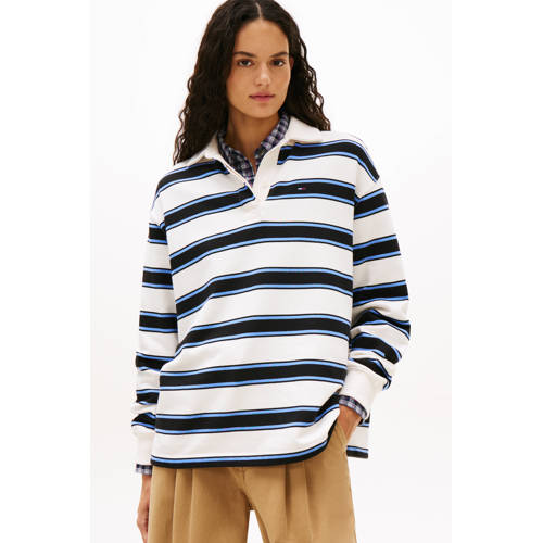 Tommy Jeans gestreepte top ecru afbeelding