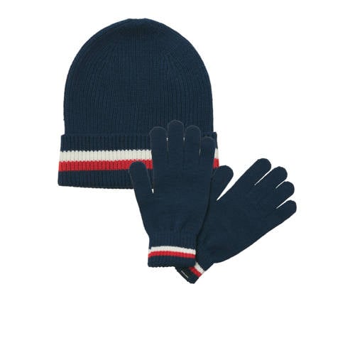 JACK & JONES giftbox JACMAKE muts + handschoenen donkerblauw afbeelding