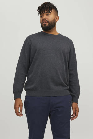 pullover fijn gebreid Plus Size antraciet