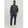 JACK & JONES PLUS SIZE pullover fijn gebreid Plus Size antraciet
