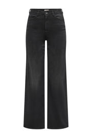 The Frankie Shop Sasha high waist wide leg jeans van denim • Donkergrijs • de Bijenkorf