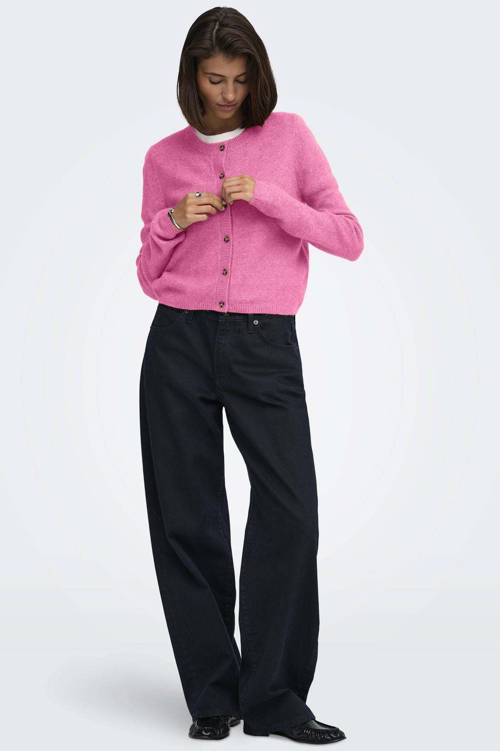 JDY wollen cardigan fijn gebreid