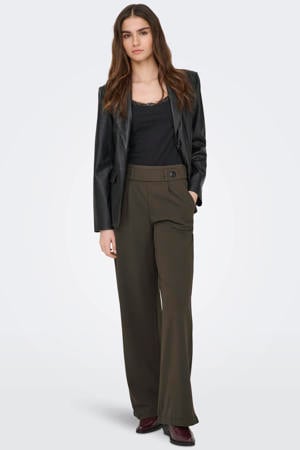 wide leg regular waist palazzo broek
