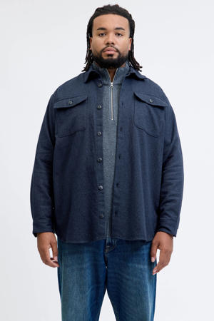 overshirt Plus Size donkerblauw