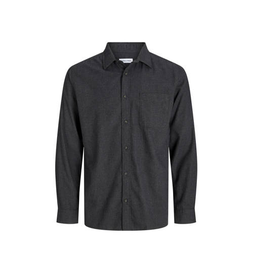 JACK & JONES PLUS SIZE regular casual overhemd antraciet afbeelding