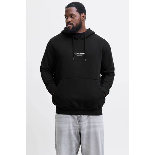 JACK & JONES PLUS SIZE hoodie zwart afbeelding
