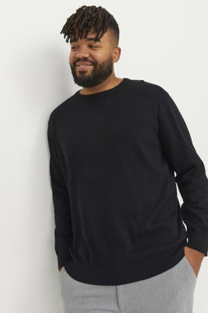 pullover fijn gebreid Plus Size zwart