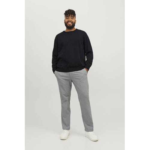 JACK & JONES PLUS SIZE trui fijn gebreid zwart afbeelding