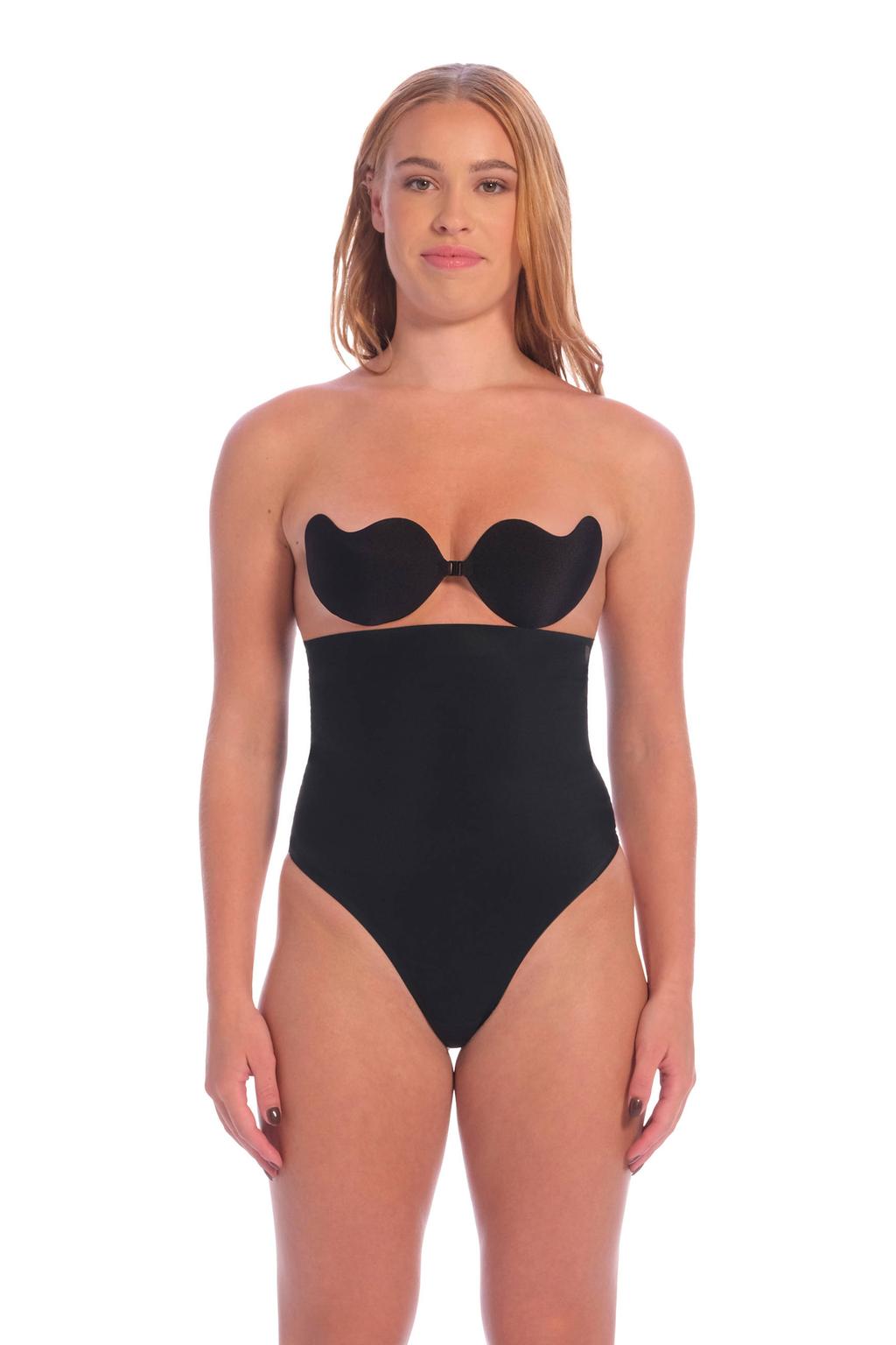 Perfect Secrets high waist corrigerende string Power Shaper zwart