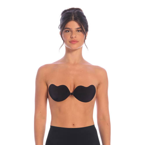 Perfect Secrets voorgevormde strapless plak bh No Show Bra zwart afbeelding