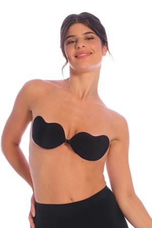 voorgevormde strapless plak bh No Show Bra zwart
