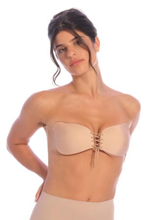 voorgevormde strapless plak bh Boost Bra beige