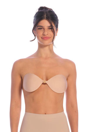 voorgevormde strapless plak bh Stick On Bra beige
