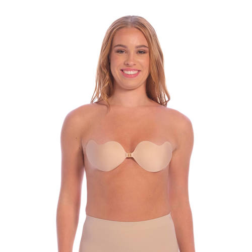 Perfect Secrets voorgevormde strapless plak bh No Show Bra beige afbeelding