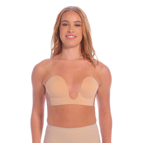 Perfect Secrets voorgevormde strapless plak bh Perfect Plunge Bra beige afbeelding