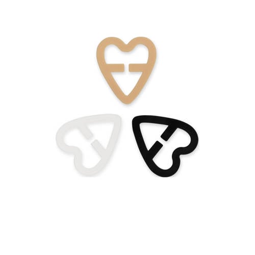 Perfect Secrets bh Perfect Clip (set van 3) zwart/beige/transparant afbeelding