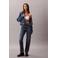 CALVIN KLEIN JEANS high waist straight leg jeans medium blue denim